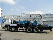 Αέρας λάσπης που τρυπά τοποθετημένη εγκατάσταση γεώτρησης διατρήσεων φρεατίων νερού 8X4 με τρυπάνι 600m τη φορτηγό